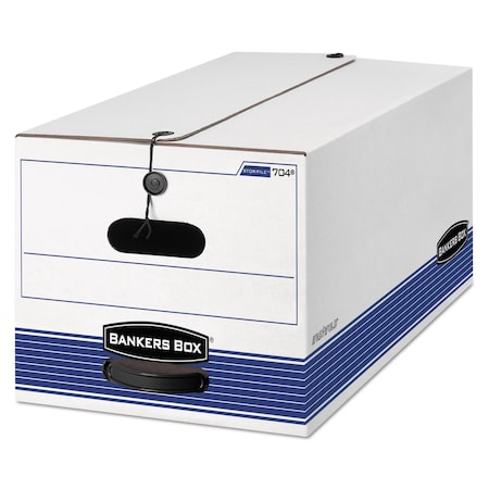 Bankers Box STOR/FILE(TM) Medium-Duty Strength Storage Boxes, 12.25" W, 24.13" D, 10.75" H, Two Flaps Closure 0070403